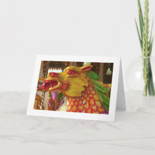Cartes Pour Fêtes Annuelles Dragon à manches - Bordé