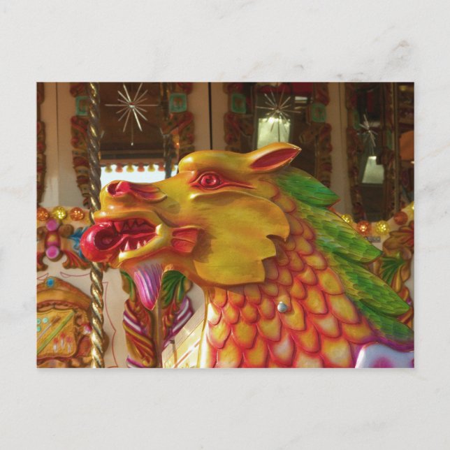 Cartes Pour Fêtes Annuelles Dragon de manège (Devant)