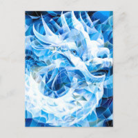 Dragon de Mosaïque Ciel Bleu