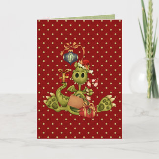 Cartes Pour Fêtes Annuelles Dragon de Noël