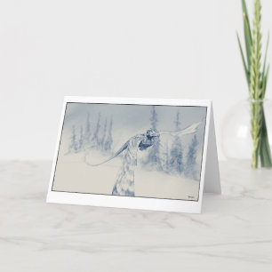 Cartes Pour Fêtes Annuelles Dragon d'hiver