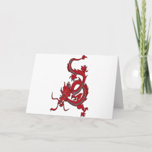 Cartes Pour Fêtes Annuelles Dragon rouge - Year of the Dragon