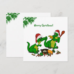 Cartes Pour Fêtes Annuelles Dragons - Joyeux Noël ! - aujourd'hui je vais cuis