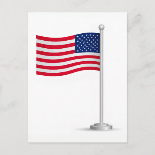 Cartes Pour Fêtes Annuelles drapeau américain