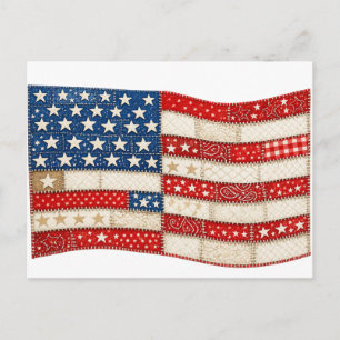 Cartes Pour Fêtes Annuelles Drapeau américain PNG   Conception patriotique pat