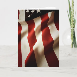 Cartes Pour Fêtes Annuelles Drapeau américain vertical