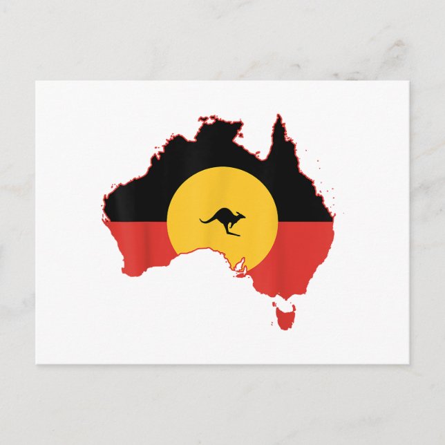 Cartes Pour Fêtes Annuelles Drapeau autochtone T Chemise Australie Drapeau cad (Devant)
