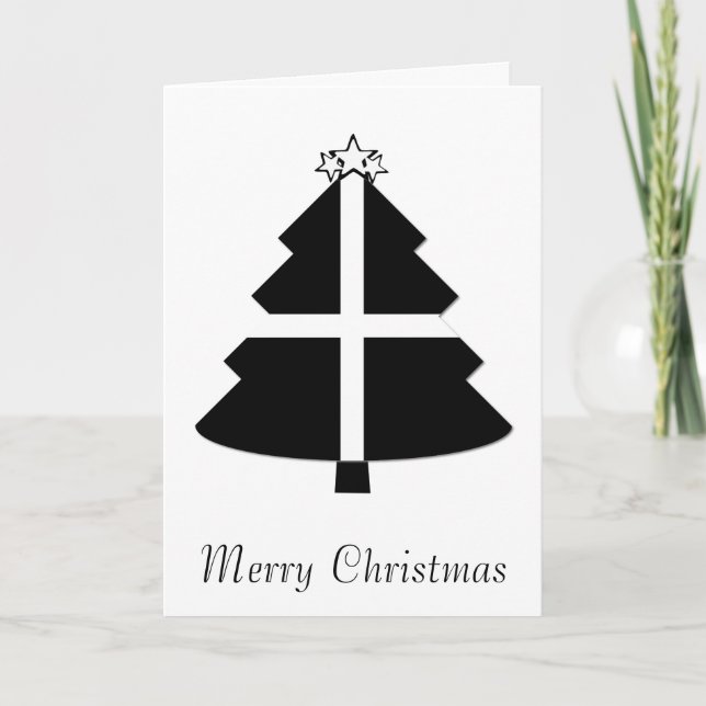 Cartes Pour Fêtes Annuelles Drapeau corse sapin de Noël (Devant)