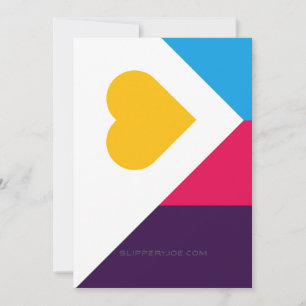 Cartes Pour Fêtes Annuelles Drapeau de fierté de la polyamorie tricolore de Sl