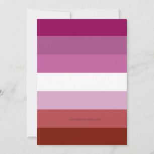 Cartes Pour Fêtes Annuelles Drapeau de fierté lesbienne de SlipperyJoe féminin