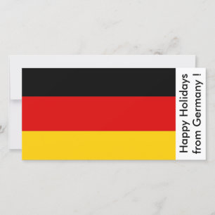 Cartes Pour Fêtes Annuelles Drapeau de l'Allemagne, Joyeuses fêtes d'Allemagne