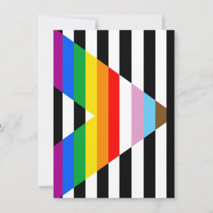 Cartes Pour Fêtes Annuelles Drapeau de l'Ally Pride de progression LGBTQ