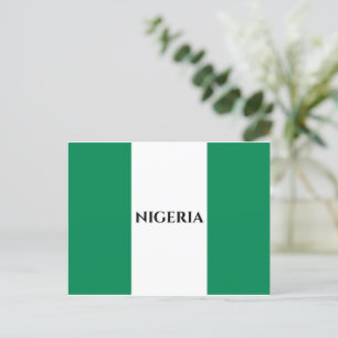 Cartes Pour Fêtes Annuelles Drapeau du Nigéria