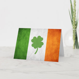 Cartes Pour Fêtes Annuelles Drapeau irlandais