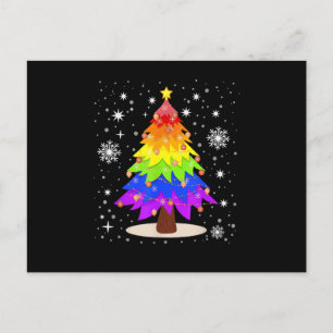 Cartes Pour Fêtes Annuelles Drapeau LGBT Sapin de Noël Joyeux Noël Gay LGBT 