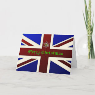 Cartes Pour Fêtes Annuelles Drapeau métallique Union Jack Noël