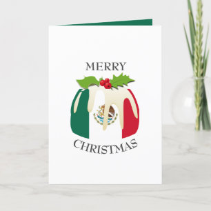Cartes Pour Fêtes Annuelles DRAPEAU MEXIQUE   Pudding Festif de Plum   Noël
