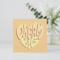 Dream Big : Jaune Mots Positifs