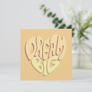 Cartes Pour Fêtes Annuelles Dream Big : Jaune Mots Positifs