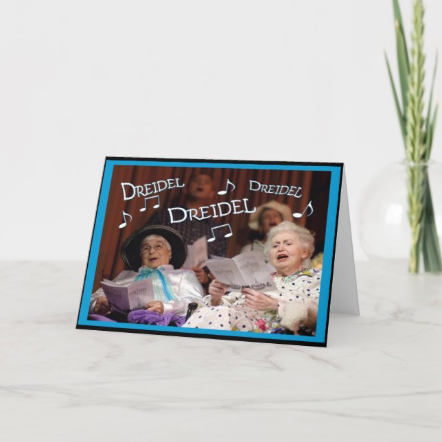 Cartes Pour Fêtes Annuelles Dreidel Dreidel Dreidel (Devant)