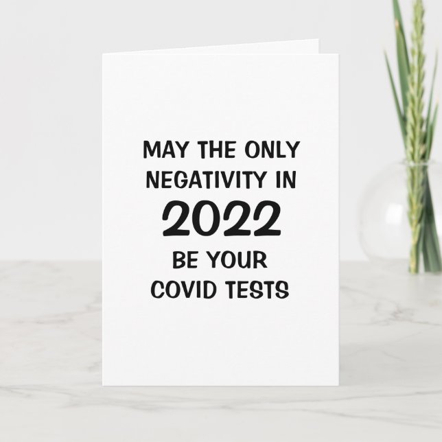 Cartes Pour Fêtes Annuelles Drôle 2022 Nouvel An (Devant)