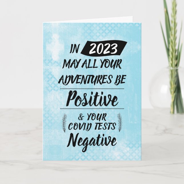 Cartes Pour Fêtes Annuelles Drôle 2023 Nouvel An (Devant)