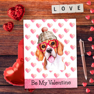 Cartes Pour Fêtes Annuelles Drôle Beagle Sois Ma Saint-Valentin Chien Fête de