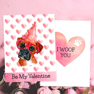 Cartes Pour Fêtes Annuelles Drôle Boxeur Je T'aime Toi Chien Saint Valentin
