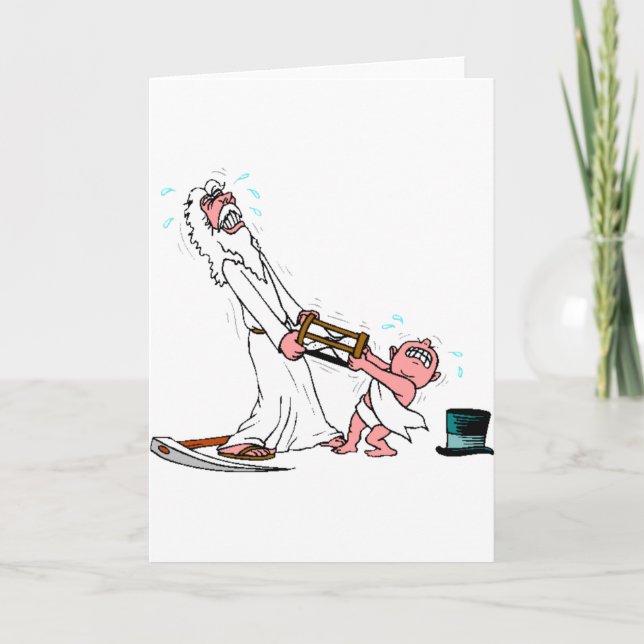 Cartes Pour Fêtes Annuelles Drôle cadeau du Nouvel An (Devant)