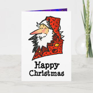 Cartes Pour Fêtes Annuelles Drôle Cartoon Père Noël ou Père Noël