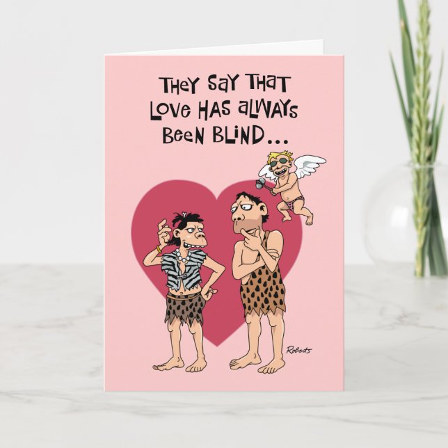 Cartes Pour Fêtes Annuelles Drôle Cartoon Valentine (Devant)