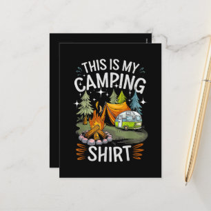 Cartes Pour Fêtes Annuelles Drôle C'est Mon Camping Pour Campeur