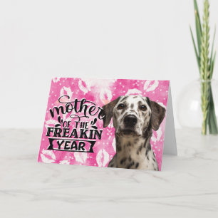 Cartes Pour Fêtes Annuelles Drôle chien citant la fête des mères de votre Dalm