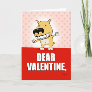 Cartes Pour Fêtes Annuelles Drôle Chien Valentine's Day Card