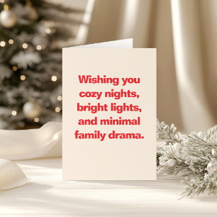Cartes Pour Fêtes Annuelles Drôle Citation Famille de Noël Sassy Clever sur me