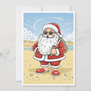 Cartes Pour Fêtes Annuelles Drôle Comic Père Noël Joyeux Noël