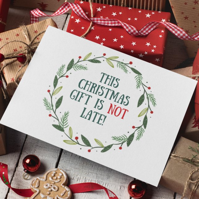 Cartes Pour Fêtes Annuelles Drôle de famille en procrastination Noël en retard (You are right to send Christmas cards late. Technically, Christmas doesn't begin until Dec. 25.)