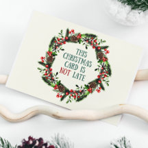 Drôle de Noël rétro en retard de style vintage