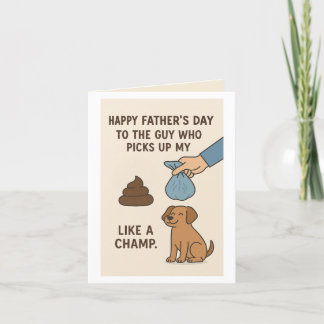 Cartes Pour Fêtes Annuelles Drôle de papa chien Fête des pères