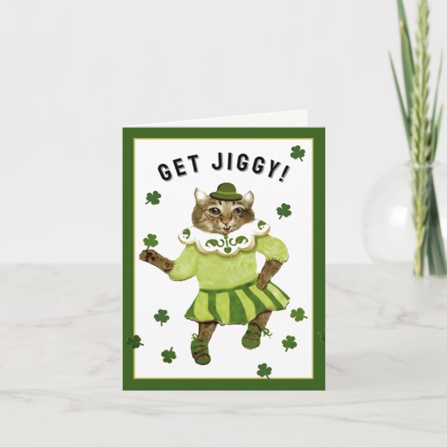 Cartes Pour Fêtes Annuelles Drôle de St. Patrick's Day (Devant)