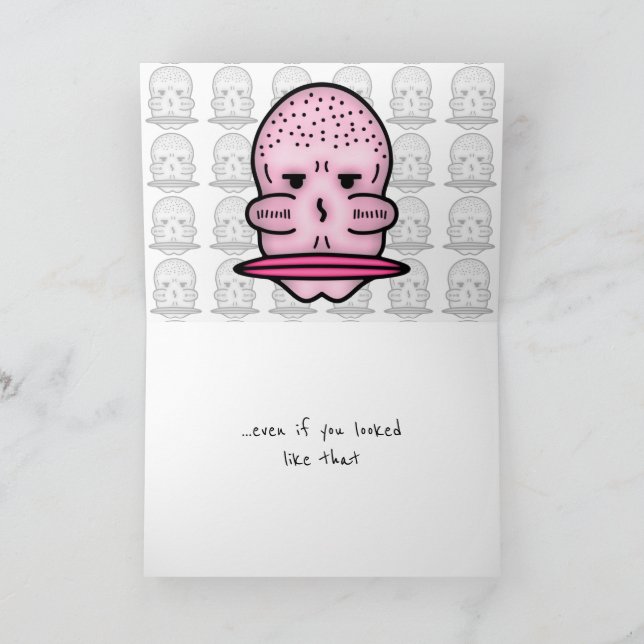 Cartes Pour Fêtes Annuelles Drôle déclaration d'amour romantique (Intérieur)
