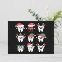 Drôle Dental Noël Dents mignon Noël Dentiste
