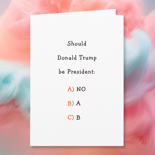 Cartes Pour Fêtes Annuelles Drôle Donald Trump Élections Humour Politique Plai (Funny Donald Trump Elections Political Humor Joke Holiday Card)