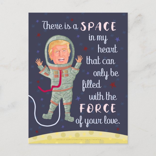 Cartes Pour Fêtes Annuelles Drôle Donald Trump pour la Saint-Valentin (Devant)
