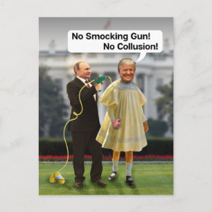 Cartes Pour Fêtes Annuelles Drôle Donald Trump Poutine Fumer la plaisanterie d