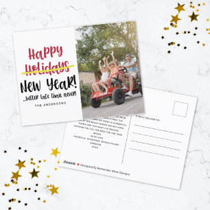 Cartes Pour Fêtes Annuelles Drôle fin heureux photo du Nouvel An