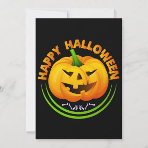 Cartes Pour Fêtes Annuelles Drôle Halloween Halloween Citrouille effrayant Car