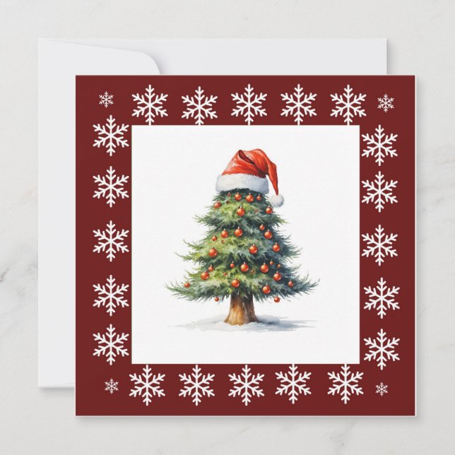 Cartes Pour Fêtes Annuelles Drôle Humour Cartoon Joyeux Balls d'arbre de Noël (Devant)