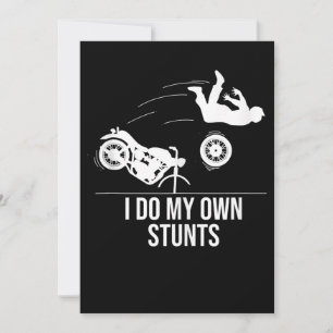 Cartes Pour Fêtes Annuelles Drôle Je Fais Mes Propres Têtes Cool Moto Cadeaux