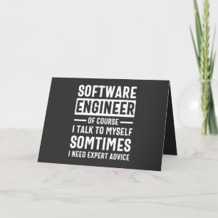 Cartes Pour Fêtes Annuelles Drôle logiciel de programmation ingénieur cadeau